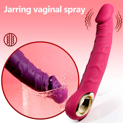 9-Wibrator Jump-O realistyczny silikonowy cielisty USB wodoodporny-9