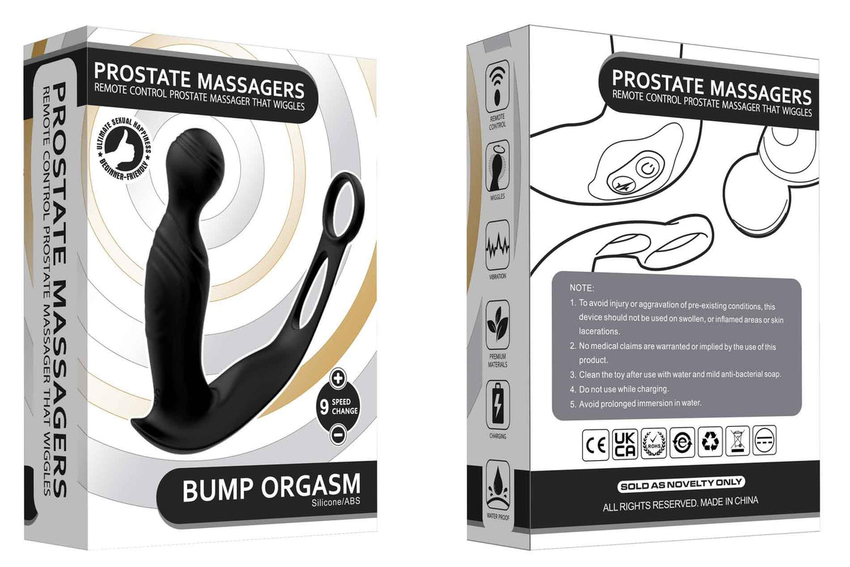 9-Masażer prostaty falujący z pilotem B-Series Cute silikonowy USB 15 cm-9