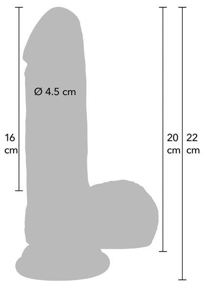 10-Dildo realistyczne z płynnego silikonu Hidden Desire 20 cm-10