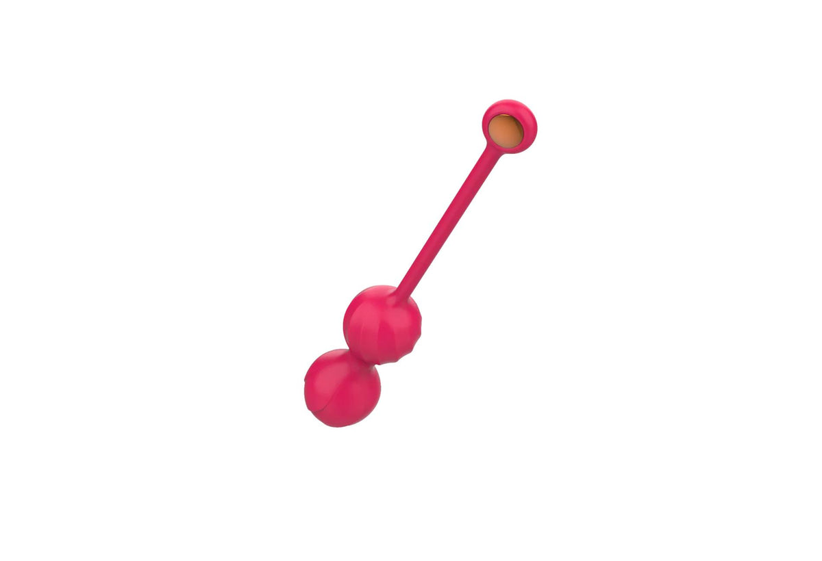 13-Kulki Kegla Lovesecret Premium z aplikacją różowe silikonowe USB 22 cm-13