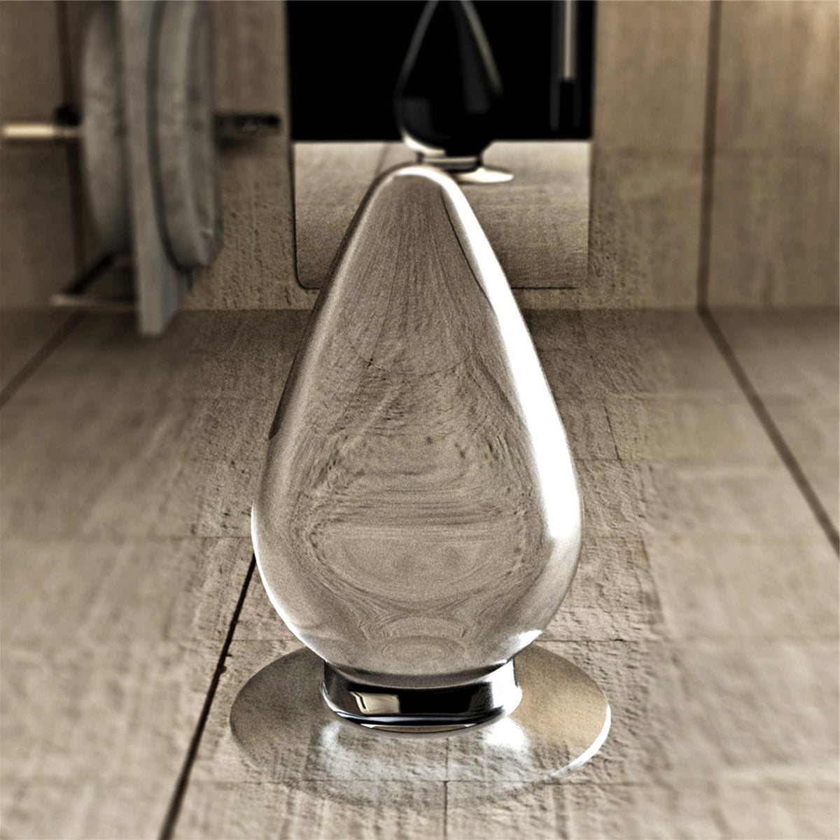 9-Flawless Clear Anal Plug 4.5''-9