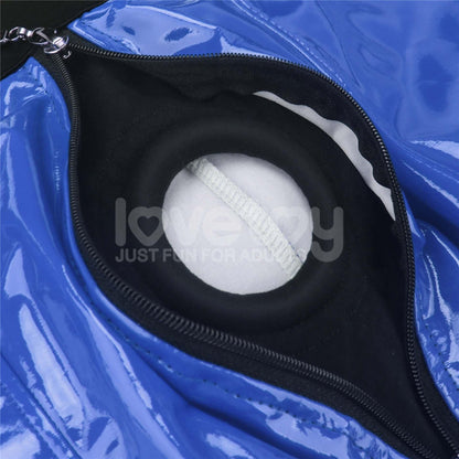 12-Chic Strap-On shorts (32 - 35 inch waist) Blue-12