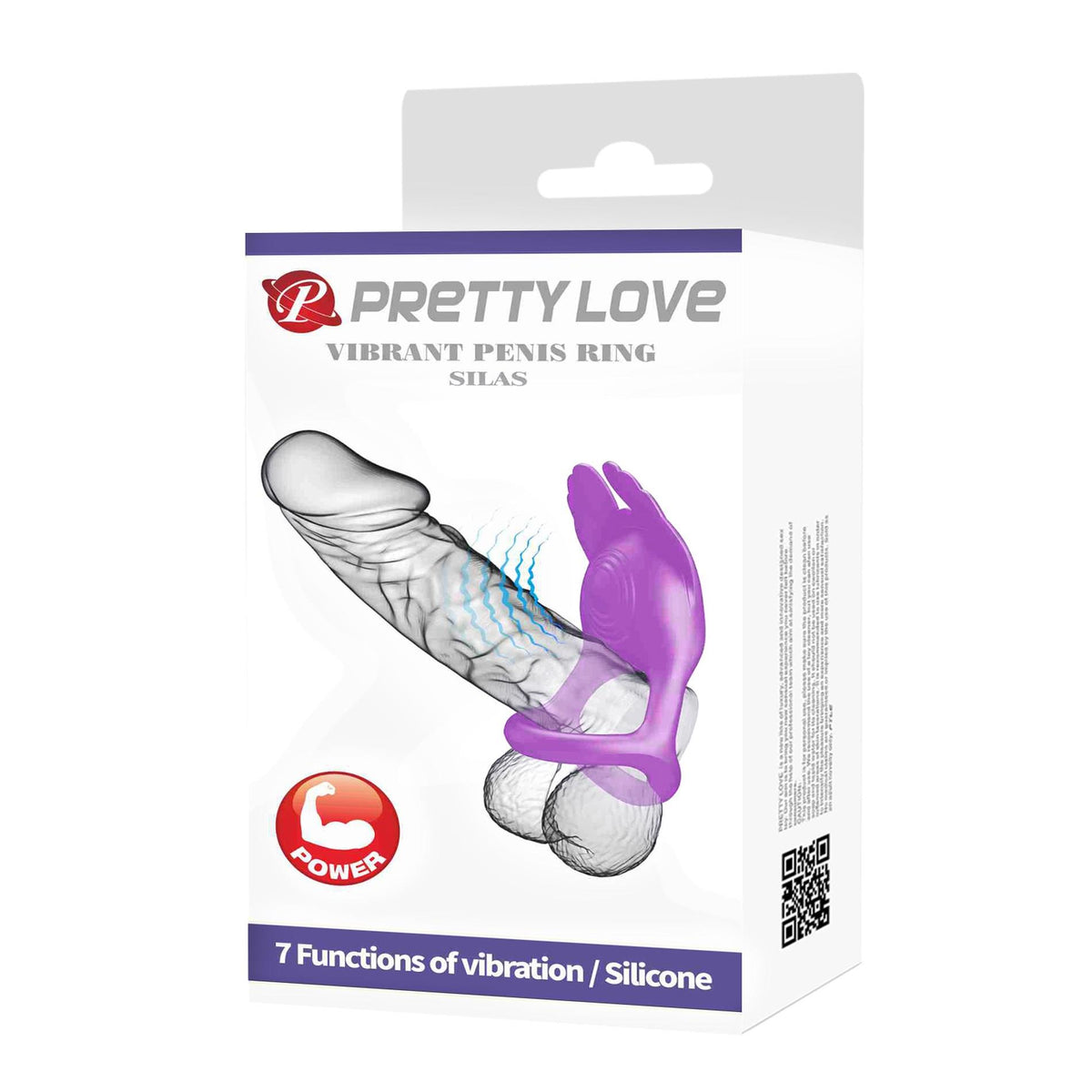 10-Pierścień erekcyjny wibrujący Pretty Love Silas czarny 7 trybów-10