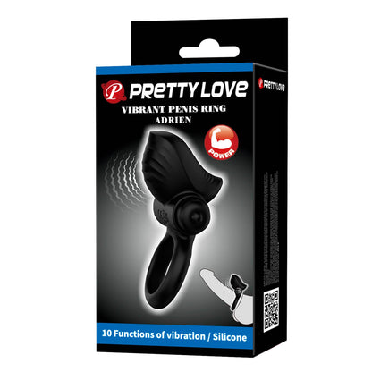9-Wibrujący pierścień erekcyjny Adrien Pretty Love 10 funkcji-9