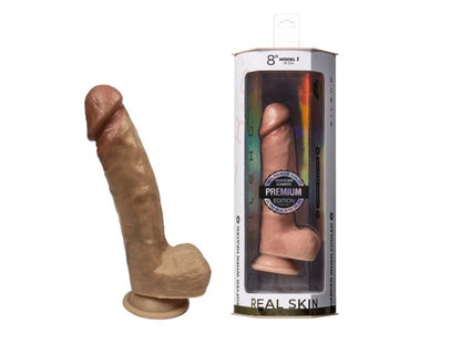9-Dildo realistyczne Real Skin Silexd 20 cm cieliste wodoodporne-9