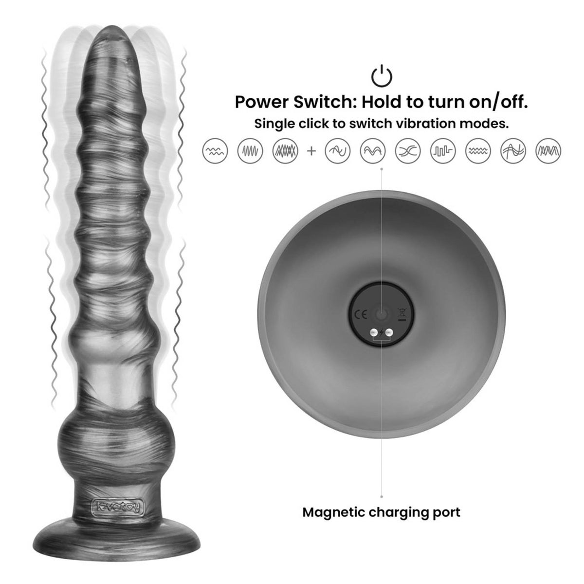 11-12.5" King Sized Vibrating Vibrax Slider-11
