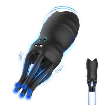 9-Stymulator wibracyjny ośmiornica silikonowy B Series Cute wodoodporny USB-9