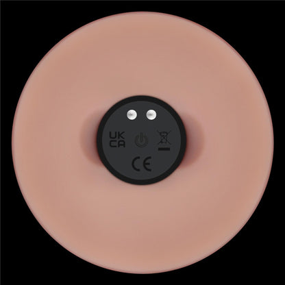 10-9" Vibrating Sliding Skin Pro II Dual Layer Silicone Dong-10