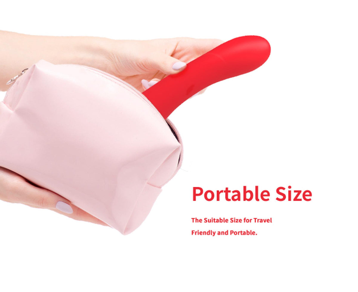 10-Wibrator punktu G dwupunktowy czerwony B-Series Joy USB 22 cm-10