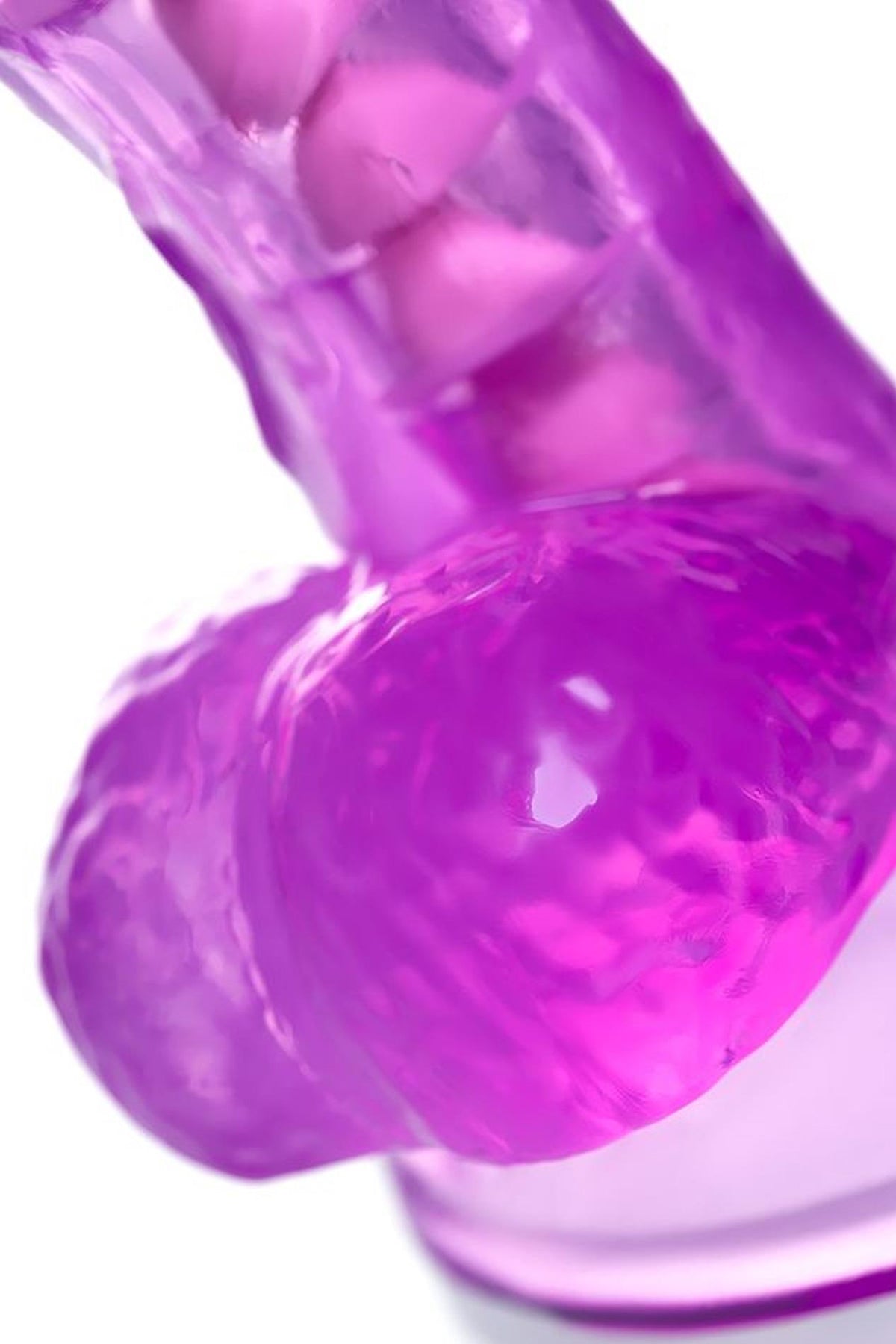 12-Elastyczne realistyczne dildo Celiam A Toys fioletowe 20,5 cm-12