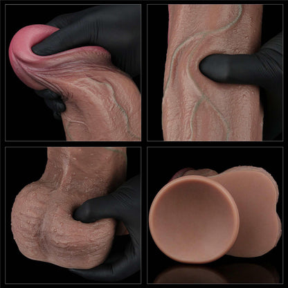 12-13"""" Dual Layered Silicone Cock XXL-12
