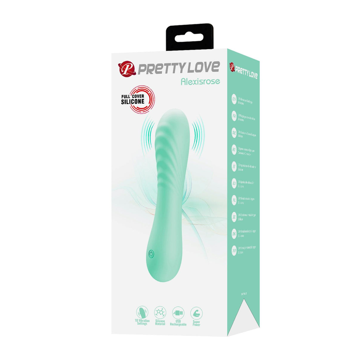 10-Wibrator silikonowy Pretty Love Alexisrose 10 funkcji wibracji-10