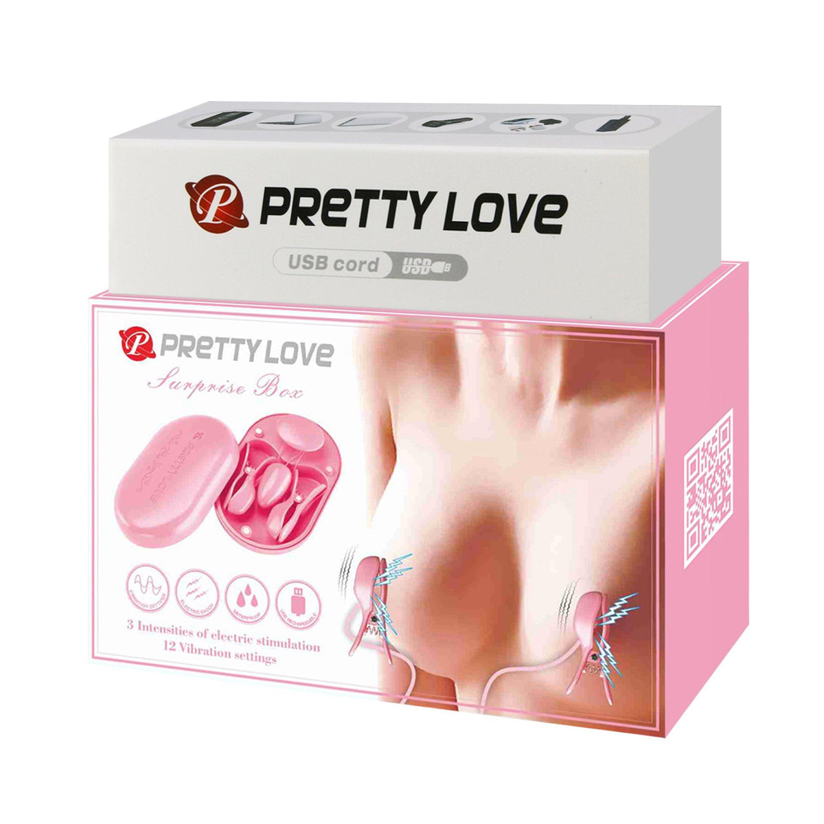10-PRETTY LOVE - Surprise Box Pink, 12 vibration functions 3 electric shock functions-10