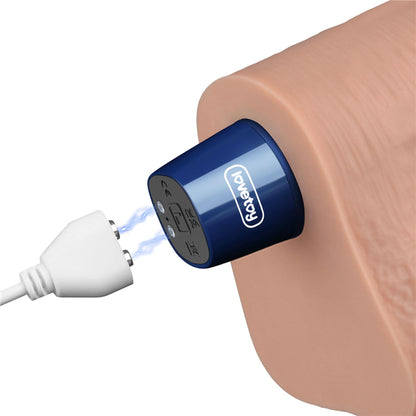 15-Dildo realistyczne wibrujące Lovetoy Softee TPE cieliste USB 26,5 cm-15