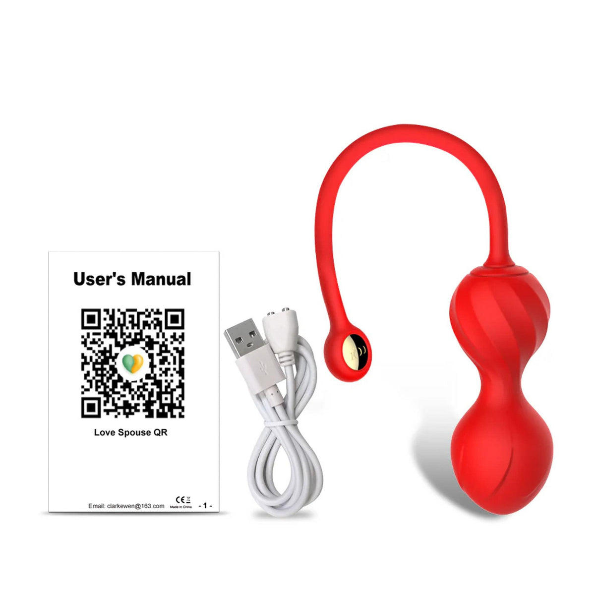 11-Kulki Kegla Lovesecret Premium z aplikacją różowe silikonowe USB 22 cm-11