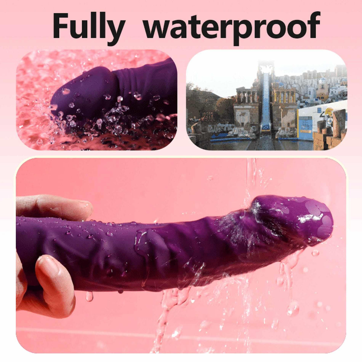 10-Wibrator Jump-O realistyczny silikonowy cielisty USB wodoodporny-10