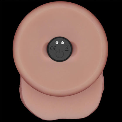 10-8.5" Vibrating Sliding Skin Pro II Dual Layer Silicone Dong-10