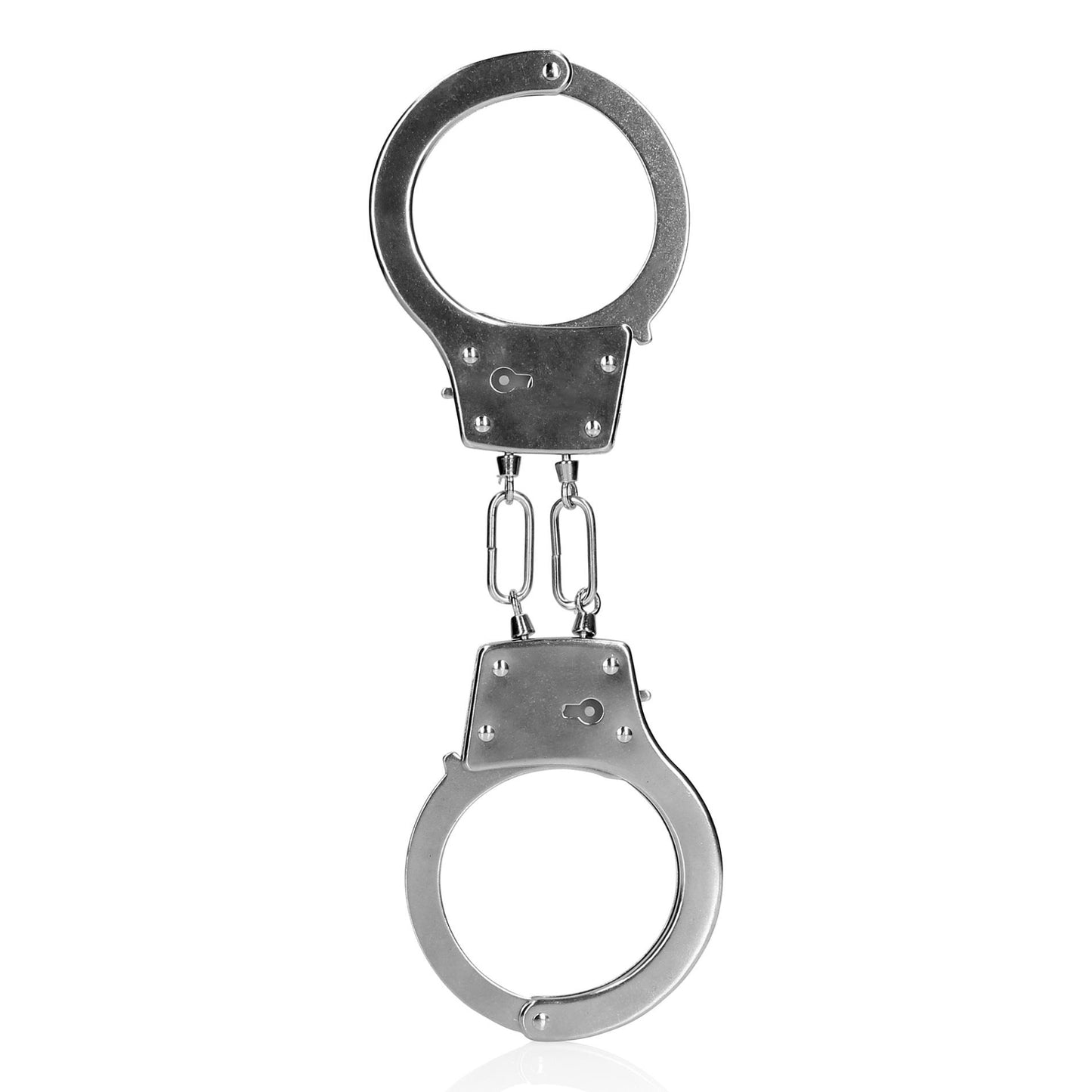 12-Metal Hand Cuffs - Silver-12