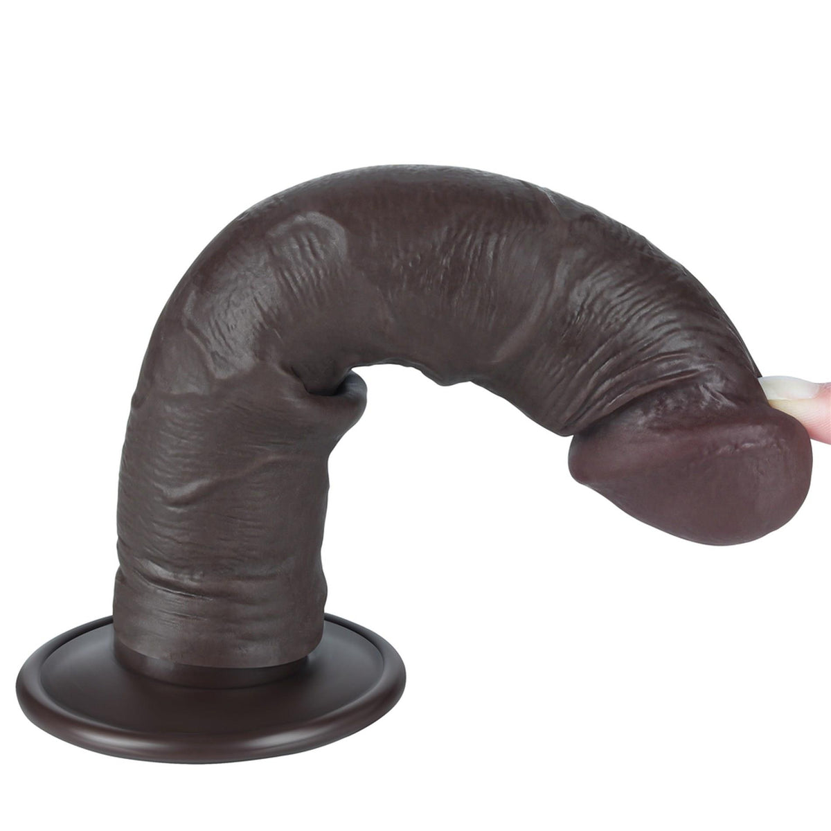 10-8'' Sliding Skin Dual Layer Dong Black-10