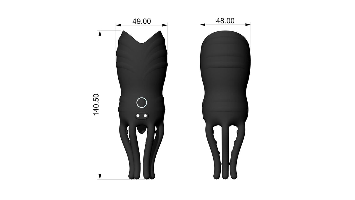 14-Stymulator wibracyjny ośmiornica silikonowy B Series Cute wodoodporny USB-14