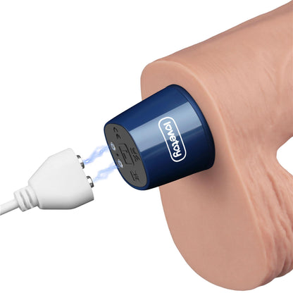 10-Realistyczne dildo wibrujące Lovetoy Real Softee 23 cm cieliste USB-10