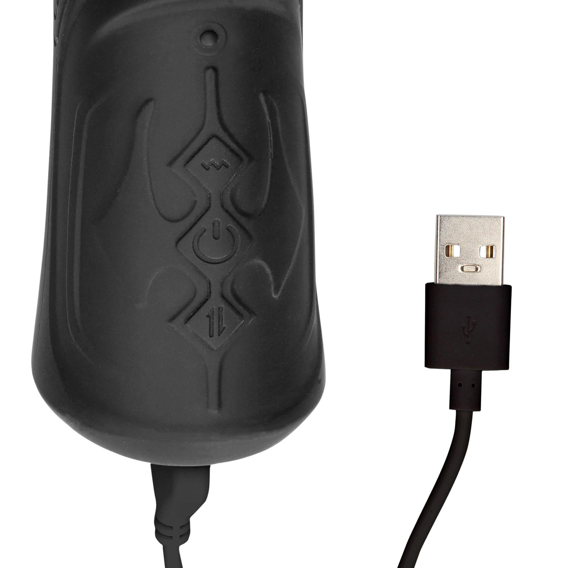 15-Hand Held Vibrating and Thrusting Sex Machine - Black-15