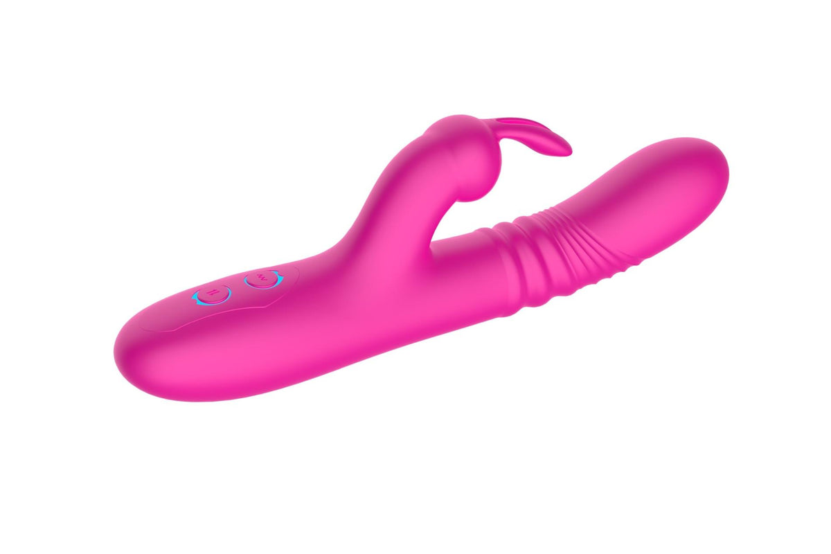 12-Wibrator króliczek B Series Cute silikonowy różowy USB wodoodporny-12