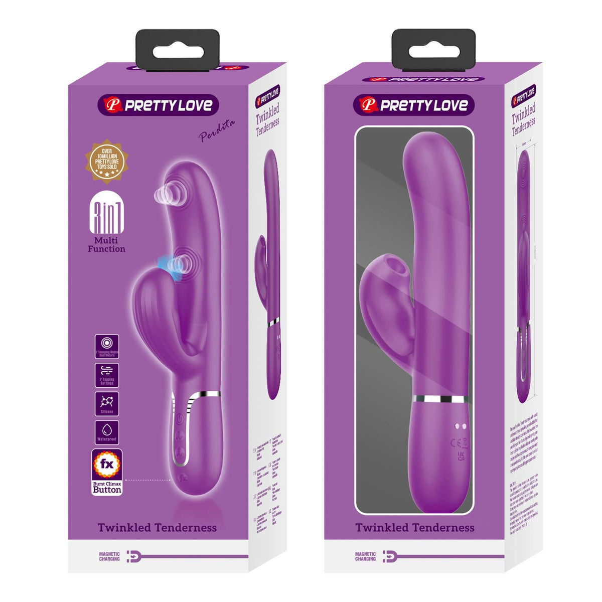 12-Wibrator króliczek Pretty Love Twinkled Tenderness silikonowy USB-12