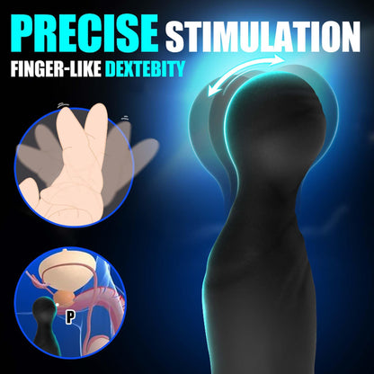 17-Masażer prostaty falujący z pilotem B-Series Cute silikonowy USB 15 cm-17