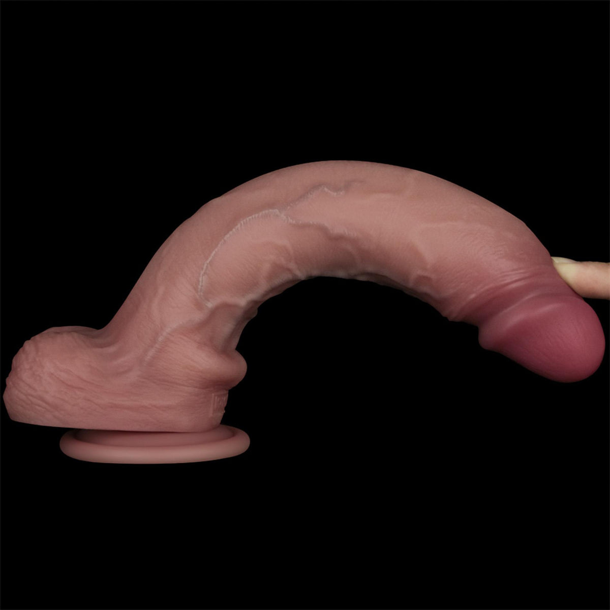 11-10'' Sliding Skin Pro II Dual Layer Silicone Dong-11