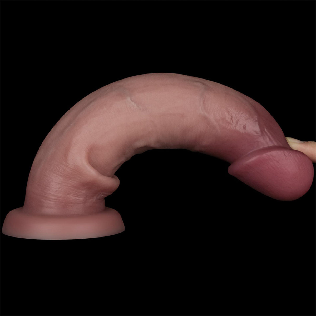 10-9'' Sliding Skin Pro II Dual Layer Silicone Dong-10
