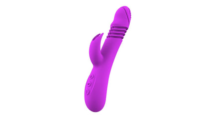 11-Wibrator króliczek Ella silikonowy podgrzewany posuwisty USB-11