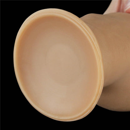 11-Dildo realistyczne dwuwarstwowe silikonowe Lovetoy z uchwytem 28 cm-11
