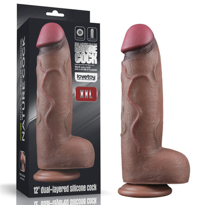 11-12"""" Dual Layered Silicone Cock XXL-11