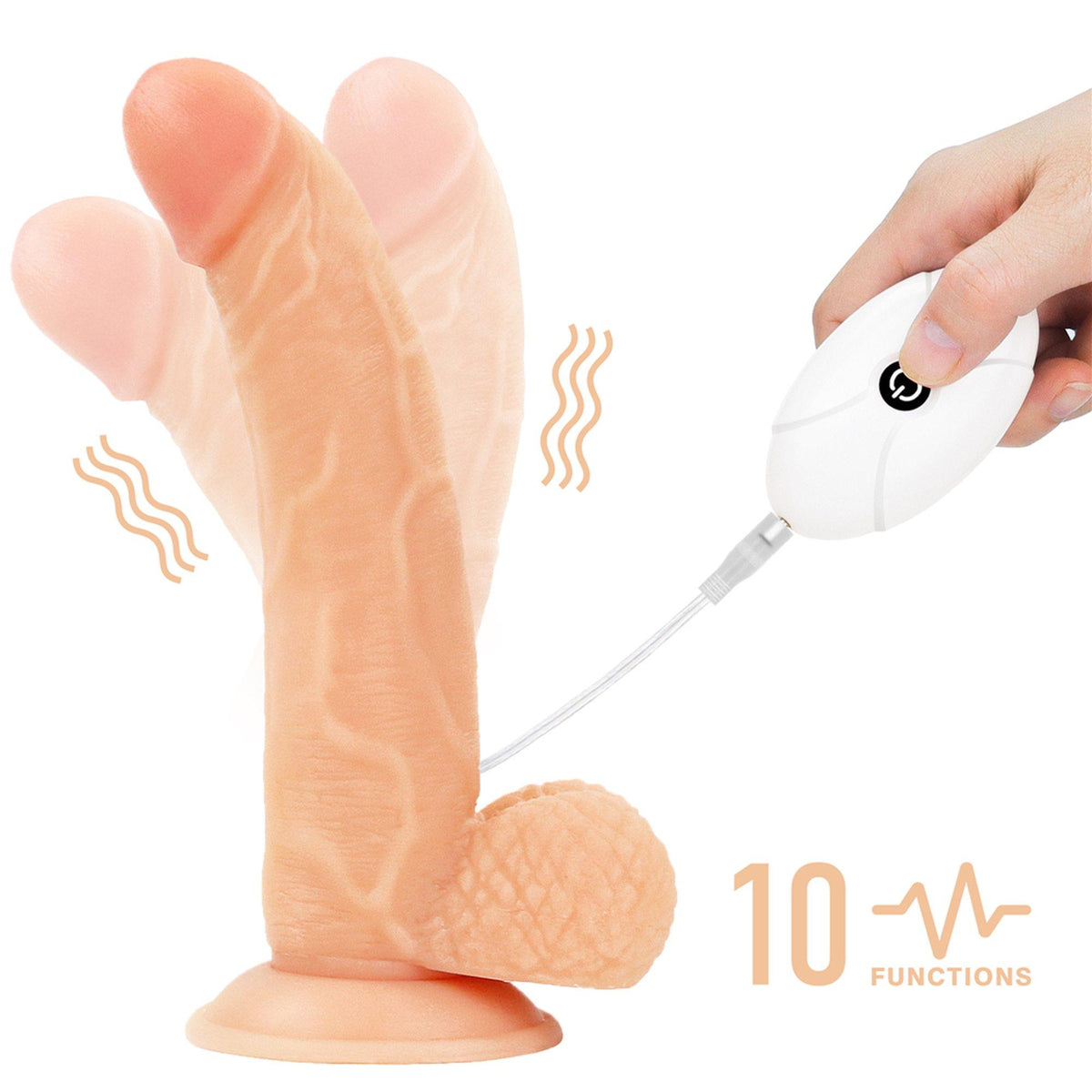 11-Vibrating Easy Strapon Set 8.5''-11