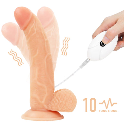 11-Vibrating Easy Strapon Set 8.5''-11