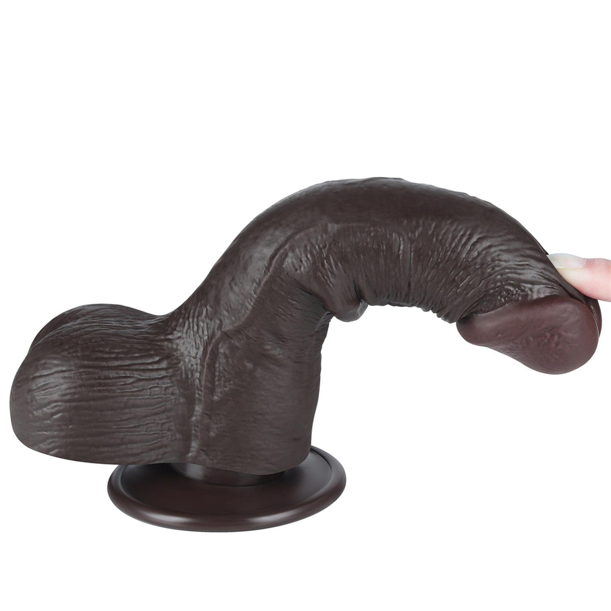 13-7.5'' Sliding Skin Dual Layer Dong Black-13