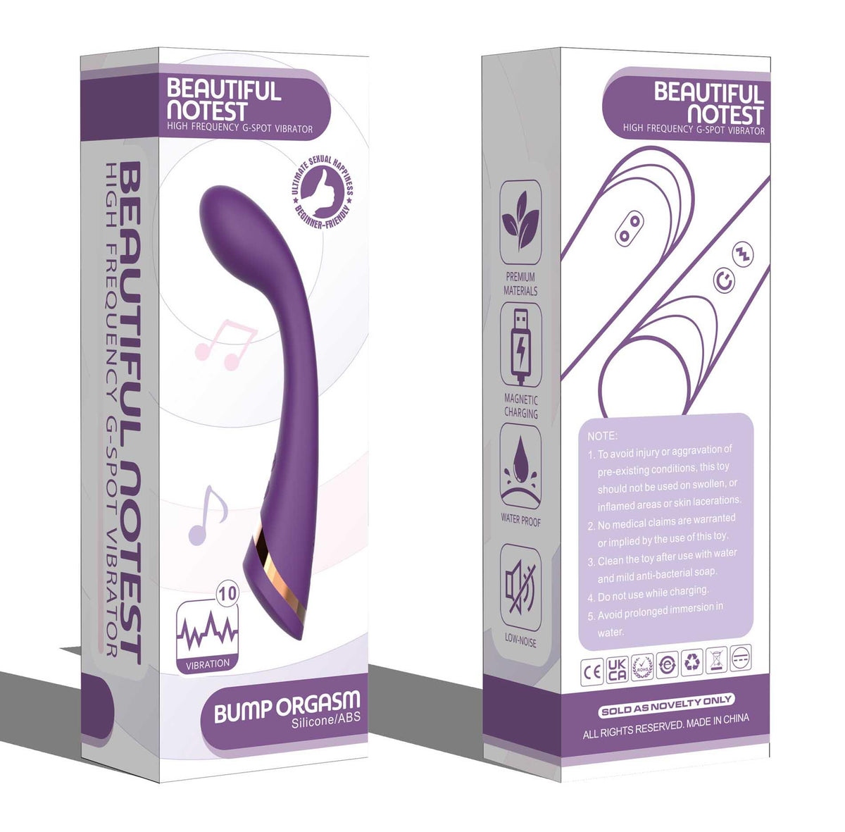 11-Wibrator punktu G B Series Cute czerwony silikonowy USB-11