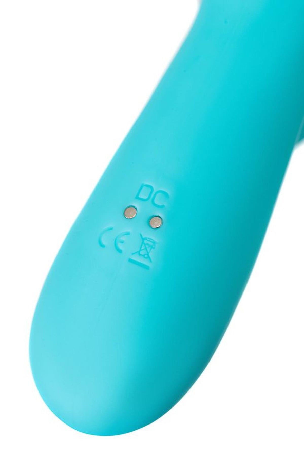 13-Wibrator króliczek rotacyjny JOS MERRY SWI niebieski silikonowy 20.7 cm USB-13