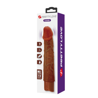 11-Realistyczny wibrator dildo Pretty Love Leander brązowy USB-11