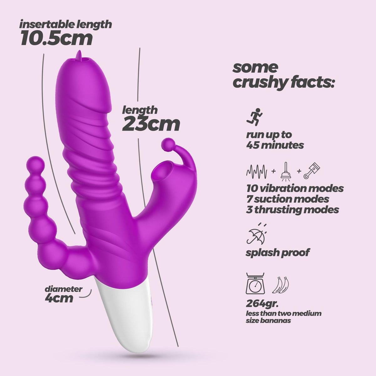 11-Wibrator punktu G Crushious Wrangler z posuwem i ssaniem USB 23 cm-11