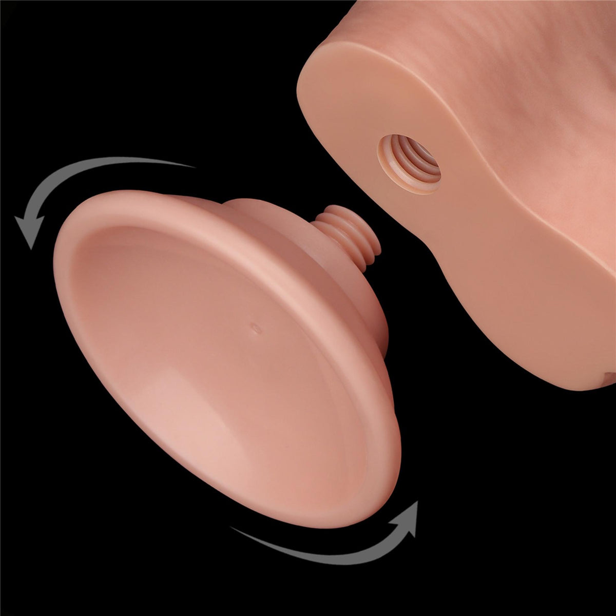 12-8'' Sliding Skin Dual Layer Dong Flesh-12