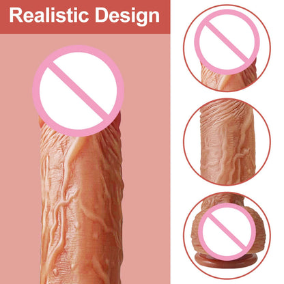 12-Wibrator realistyczny Lovesecret Premium z aplikacją 21.5 cm-12