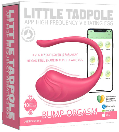 13-Jajeczko silikonowe wibrujące z aplikacją App Love Egg fioletowe 9,6 cm-13
