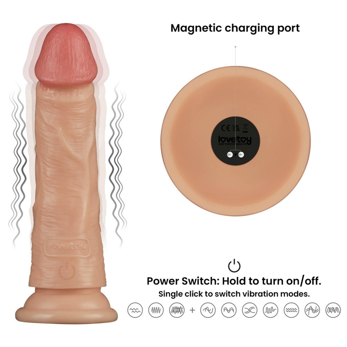 12-7'' Vibrating Power Basics Cock-12