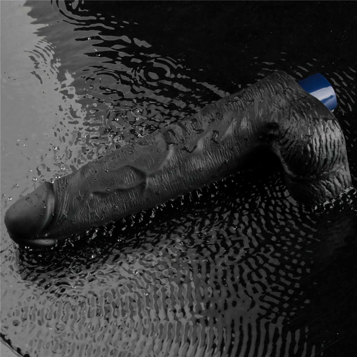 12-Dildo realistyczne wibrujące Lovetoy Real Softee czarne USB 25cm-12