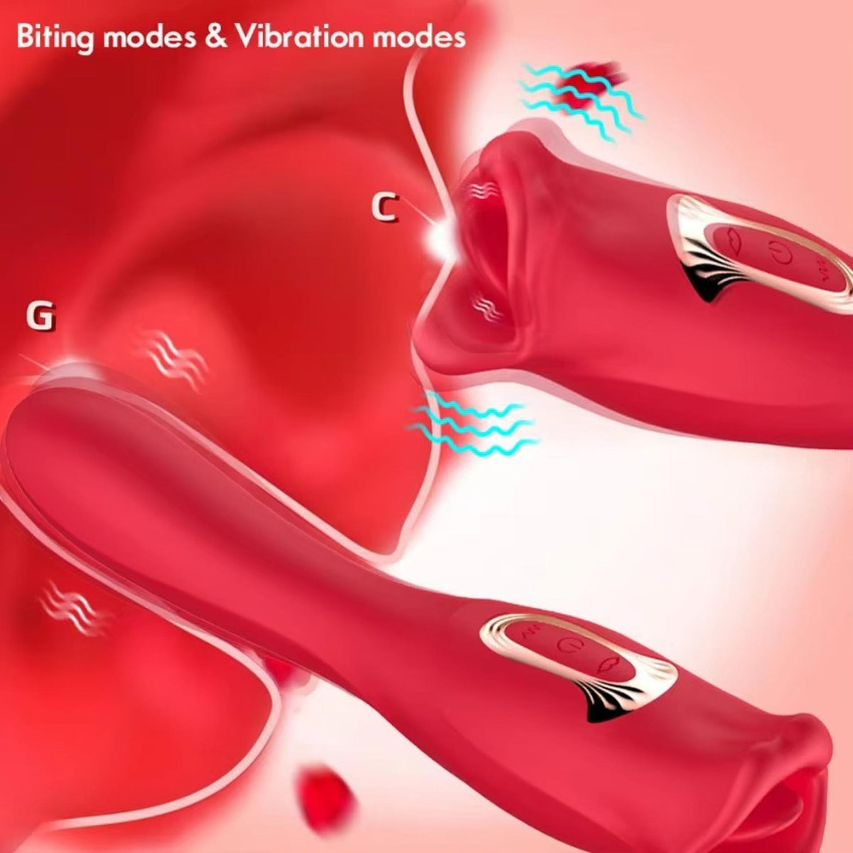 12-Stymulator łechtaczki Bite Mouth 2.0 muskający silikonowy USB-12