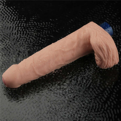 15-Realistyczne dildo wibrujące Lovetoy Real Softee 23 cm cieliste USB-15