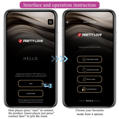 17-PRETTY LOVE - August, Mobile APP Long-distance Control 12 vibration functions, ABS Silicone, USB rechargeable-17