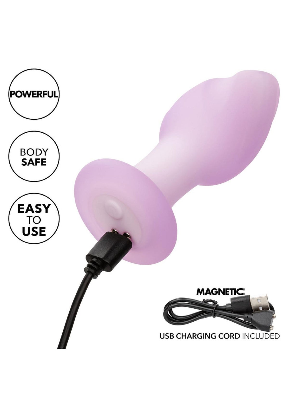 15-Plug analny wibrujący Calexotics Lavender Haze Ridge Probe fioletowy-15